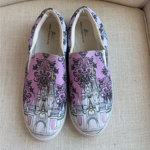 Bibbidi Bobbidi Bling Slip On Sneakers Disney Castle w Purple Black Accent- 11